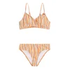 ONEILL Bikini dimno modra/svetlo rumena/marelica/bela