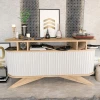 Hanah home Polica 150x75x43cm Hrast-Bela