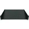 Intellinet 19 Cantilever Shelf, 1U, 2-Point Front Mount, 150mm Depth, Max 25kg, Black, Three Year Warranty