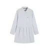 TOMMY HILFIGER Obleka svetlo modra/bela
