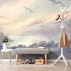 Samolepilna tapeta prelet ptic nad pokrajino - 245x165