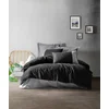 Lessentiel Maison Komplet posteljina Plain, 200x220 cm, Crna-Siva