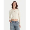 HUGO Bluza Duspark 50550132 Bež Slim Fit