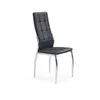 shumee Prešit fotelj za dnevno sobo, eko usnje, črne barve K209