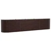 Vidaxl Dvignjena gredica Rjava 400 x 80 x 81 cm Jeklo