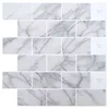 Vidaxl Podhodna ploščica 10 szt. Beli marmor 30 x 30 cm