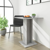 vidaXL Klubska mizica siva sonoma 60x60x75 cm konstruiran les