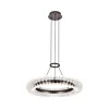 LED luster na sajli ALBA LED/39W/230V siva/prozirna