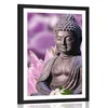 Plakat s paspartujem zadovoljni Buda - 40x60 silver