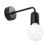 Sollux SL.0306 - Zidna svetiljka DUOMO 1xE27/60W/230V crna