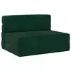 Sofa na razvlačenje Tamnozelena 70 x 80 x 60 cm Tkanina