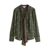 Next Bluza temno zelena/roza/burgund