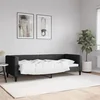 Dnevni krevet crni 80 x 200 cm od tkanine