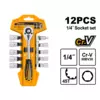INGCO 12-delni set nasadnih ključeva 1/4” HKTS14122