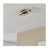 Eglo 901115 - LED prigušiva stropna svetiljka AMANDOLO LED/17W/230V crna + sa daljinskim upravljačem
