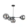 Luster na sajli KALIOPE 6xE27/60W/230V crna/zadimljena crna