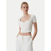 Guess Bluza W6RP08 KCBO2 Écru Classic Fit