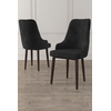 Hanah Home Set stolica Trex, 46x95x42 cm, 4 komada, Braon-crne