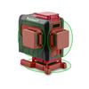 FORTUM zeleni laser 3D linijski, križni samonivelirni 4780216