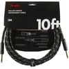 Fender Deluxe Series Black 3 m Ravni - Ravni Instrumentalni kabel (Kot novo)