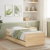 vidaXL Posteljni okvir s predali sonoma hrast 75x190 cm