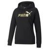 Puma Športni pulover črna 158 - 163 cm/XS Essentials Metallic Logo FL