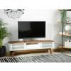 TV-omarica Berwyn 133 (Bela + Rjava) Rjava, Bela, 149x44x35cm