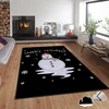 Conceptum Hypnose Tepih sa novogodišnjim motivima Asr-Crpt-44, Pravougaoni, 120 x 180 cm, Crno-Bijeli
