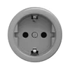 Kliklap - Retro kućna utičnica bez okvira SCHUKO 230V/16A siva