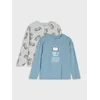Sinsay - Pamuk majice sa printom 2 pack - mid blue