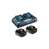 MAKITA hitri polnilnik za dva akumulatorja DC18RD + 2x akumulator BL1840B