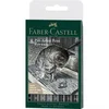 Faber Castell Pitt Artist Pen India ink pen 1/8 Black&Grey