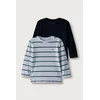 TOMMY HILFIGER Majica mornarska / svetlo modra / temno zelena