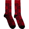 Kiss Nogavice Buzzsaw Logo Pattern Red 39-45