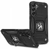 Armoured etui za Samsung Galaxy S23, magnetni nosilec Ring Armor, črn