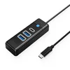 Orico PWC2U-C3 HUB adapter USB-C - 2x USB 3.0 / USB-C 3.0, črna