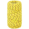 vidaXL Večnamenska uporabna vrv 2 mm 25 m Rumena PP