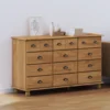 vidaXL Predalnik ASKIM 79x40x133.5 cm iz trdega borovega lesa