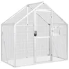 Kavez za ptice srebrni 179 x 100 x 185 cm aluminijski