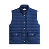TOMMY HILFIGER Brezrokavnik temno modra