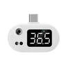 AVIZAR Prenosni infrardeči termometer USB-C z digitalnim zaslonom LED, Bela, (5000071428)