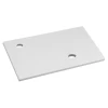 MINOR umivalnik 40x22,5 cm, mešalnik na levi strani, liti marmor, bela - Bela - 40x1,2x22,5 cm - Sapho - 24 - Liti marmor - 400 - 12 - 225 - 14
