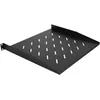 ExeLink Fiksna polica 1U za REK dubine 450mm prednje montiranje,19in,crna