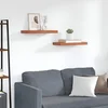 Polica na zidu 2 pcs Crvena 50 x 23 x 4 cm Konstruirano drvo