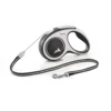 FLEXI Povodac za pse Comfort Cord, Do 20 kg, M, 8m, Crni