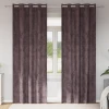 Baršunaste zavjese sa zavjesama 2 pcs Smeđa 260 x 140 cm Baršun