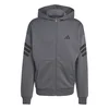 Adidas Muški duks sa rajsferšlusom M Fi 3S Fz KD5232, Sivi