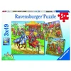 Ravensburger Puzzle Borbe vitezova u srednjem veku, 3x49 komada