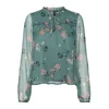 VERO MODA Bluza VMMilla žad / roza / črna / bela