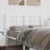 Vidaxl vidaXL Kovinsko vzglavje postelje belo 120 cm